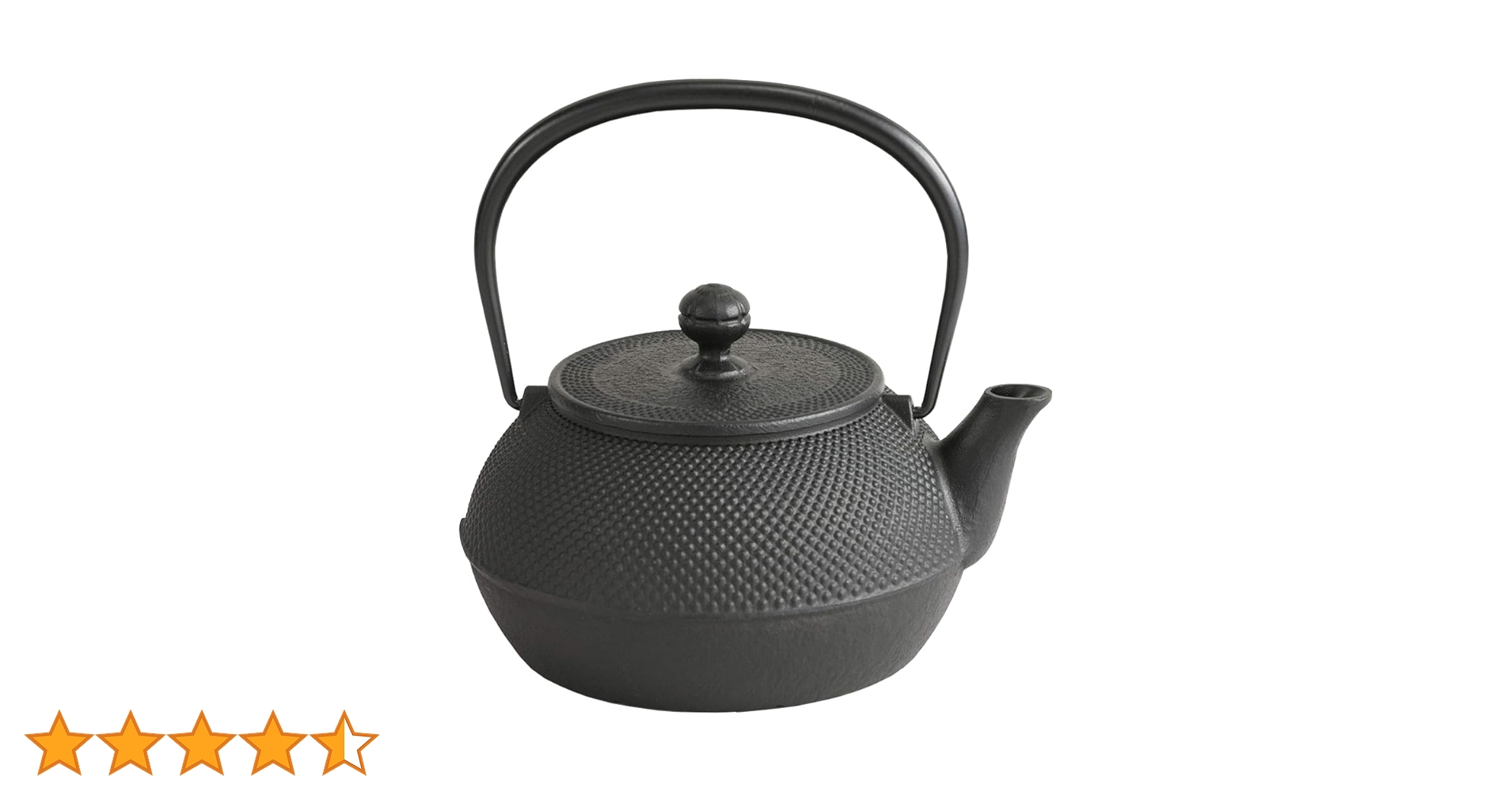 Amazon｜岩鋳 Iwachu 鉄瓶 7型アラレ IH対応 黒焼付(釜焼） 0.9L